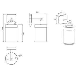 Aplique ALMERIA farol moderno antracita E27 28W IP44 - TRIO Lighting - Imagen 5