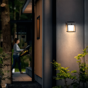 Aplique Blaise LED 1×1,5W 3000K Solar con Sensor Ultra Eficiente Antracita IP44 – Philips - Imagen 5