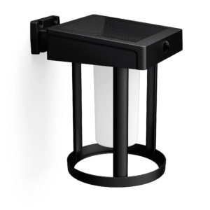 Aplique Camill R LED 1×1,4W 3000K Solar Ultra Eficiente con Sensor Negro M IP44 – Philips - Imagen 1