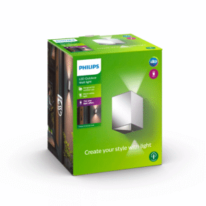 Aplique Cistus LED 2×4,5W 2700K Níquel IP44 – Philips - Imagen 3