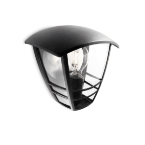 Aplique Creek Negro Sin Bombilla IP44 – Philips - Imagen 2