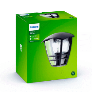 Aplique Creek Negro Sin Bombilla IP44 – Philips - Imagen 3