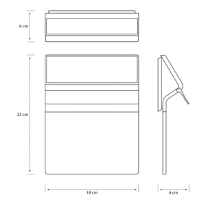 Aplique Enkara LED 1×0,2W 2700K Solar Negro IP44 – Philips - Imagen 4