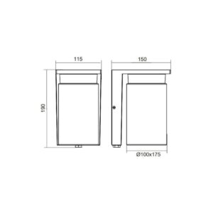 Aplique exterior ARDILA con sensor E27 hasta 40W IP44 bombilla no incluida - TRIO Lighting - Imagen 4