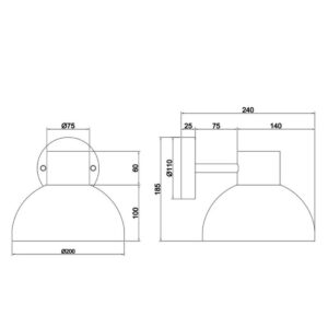 Aplique exterior ELBE naranja E27 10W IP44 - TRIO Lighting - Imagen 5