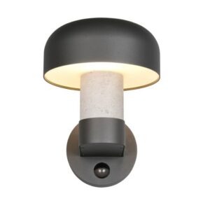 Aplique exterior FRASER con sensor imitación cemento E27 10W IP54 - TRIO Lighting - Imagen 2