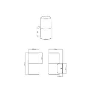 Aplique exterior HOOSIC 17cm óxido 1 luz E27 IP44 - TRIO Lighting - Imagen 3
