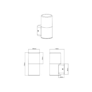 Aplique exterior HOOSIC pantalla ahumada E27 28W IP44 bombilla no incluida - TRIO Lighting - Imagen 4