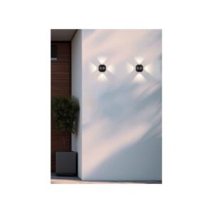 Aplique exterior LED AVISIO 2W 4 luces 250lm 3000K IP54 negro - TRIO Lighting - Imagen 2