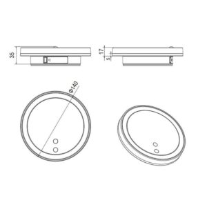 Aplique exterior LED FORTALEZA Ø14cm 2W 200lm 3000K IP44 recargable USB - TRIO Lighting - Imagen 5