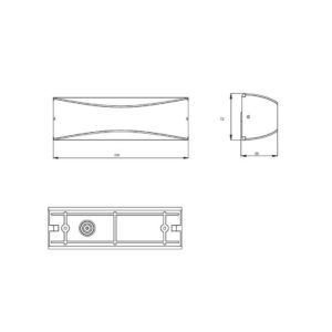 Aplique exterior LED KONDA 23cm 9W 1200lm 3000K IP65 - TRIO Lighting - Imagen 4