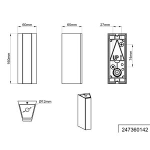 Aplique exterior LED MARNE 16cm 5.5W 600lm 3000K IP44 antracita - TRIO Lighting - Imagen 5