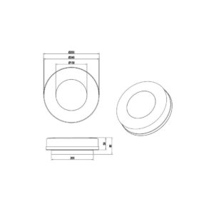 Aplique exterior LED MORENA regulable 14W 1500lm 3 tonos 2300-3000-4000K IP54 - TRIO Lighting - Imagen 4