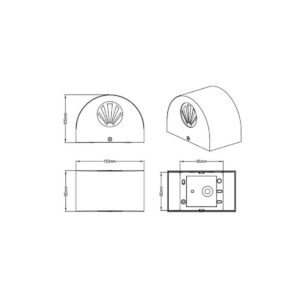 Aplique exterior LED ROSARIO pequeño 2W 2x200lm 3000K IP44 negro - TRIO Lighting - Imagen 4
