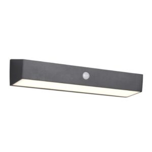 Aplique exterior solar LED SILVES 6W 700lm 4000K IP44 negro con sensor - TRIO Lighting - Imagen 1