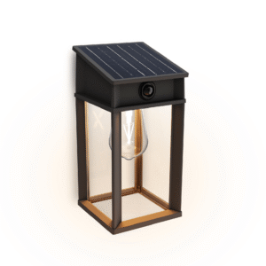 Aplique Geri C LED 1×3,2W 2700K Solar con Sensor Ultra Eficiente Negro IP44 – Philips - Imagen 1