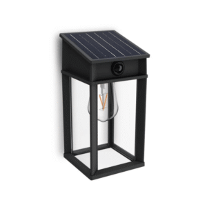 Aplique Geri C LED 1×3,2W 2700K Solar con Sensor Ultra Eficiente Negro IP44 – Philips - Imagen 2