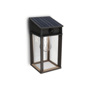 Aplique Geri C LED 1×3,2W 4000K Solar con Sensor Ultra Eficiente Negro IP44 – Philips - Imagen 1