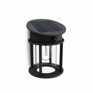 Aplique Geri R LED 1×3,2W 2700K Solar con Sensor Ultra Eficiente Negro IP44 – Philips - Imagen 2