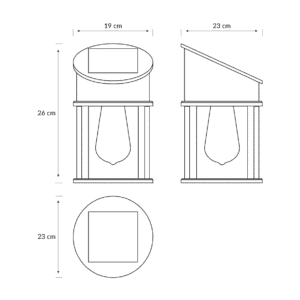 Aplique Geri R LED 1×3,2W 2700K Solar con Sensor Ultra Eficiente Negro IP44 – Philips - Imagen 4