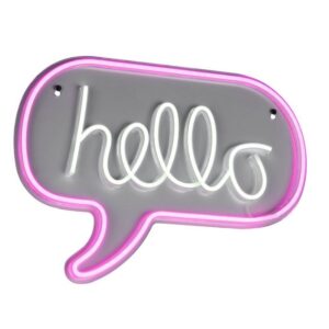 Aplique LED HELLO neón 2W USB IP20 rosa - TRIO Lighting - Imagen 1