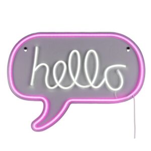 Aplique LED HELLO neón 2W USB IP20 rosa - TRIO Lighting - Imagen 2