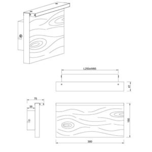 Aplique LED KALEA grande 30cm 13W 1450lm 3000K IP20 - TRIO Lighting - Imagen 4