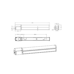 Aplique LED PIERA 40cm cromo con interruptor 8W 3000K IP44 - TRIO Lighting - Imagen 5