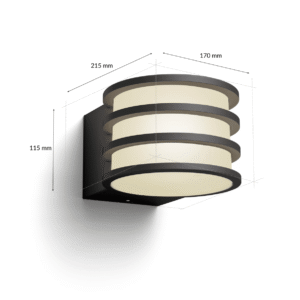 Aplique Lucca Philips Hue Negro Antracita White - Imagen 4