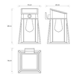 Aplique Lysin LED 1×3,2W 4000K Solar con Sensor Ultra Eficiente Negro IP44 – Philips - Imagen 4