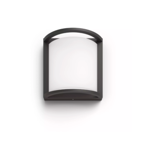 Aplique Samondra LED 1×3,8W 2700K Ultra Eficiente Antracita IP44 – Philips - Imagen 1