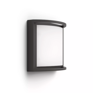 Aplique Samondra LED 1×3,8W 2700K Ultra Eficiente Antracita IP44 – Philips - Imagen 2