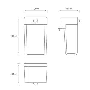 Aplique Shroud CL LED 1×2,3W 2700K Solar Negro IP44 – Philips - Imagen 3