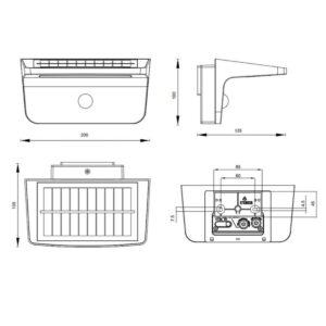 Aplique solar LED ATICO 8W 850lm 4000K IP44 regulable - TRIO Lighting - Imagen 5
