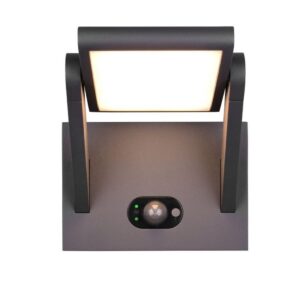 Aplique solar LED MALAWI 5W 700lm 2300-4000K IP44 antracita con sensor - TRIO Lighting - Imagen 5