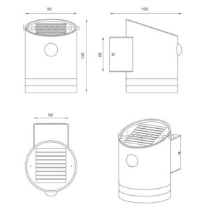 Aplique solar LED SALTA antracita con sensor IP44 - TRIO Lighting - Imagen 3