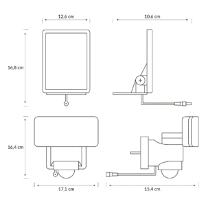 Aplique Tylus LED 1×6W 5000K Solar con Sensor Ultra Eficiente Blanco IP44 – Philips - Imagen 4