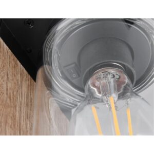 Baliza ARDILA 65cm madera con sensor oscuridad E27 40W IP44 - TRIO Lighting - Imagen 2