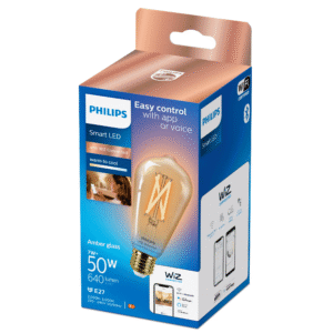 Bombilla Edison Philips WiZ 2000K–5000K 7W E27 Ámbar - Imagen 2