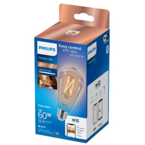Bombilla Edison Philips WiZ 2700K–6500K 7W E27 Clara - Imagen 2