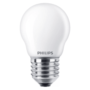 Bombilla Esférica LED 40W Equivalente E27 2700K Mate No Regulable – Philips - Imagen 1