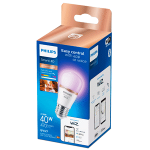 Bombilla Esférica LED E27 Philips WiZ RGB 2200K–6500K 4,9W Mate - Imagen 2