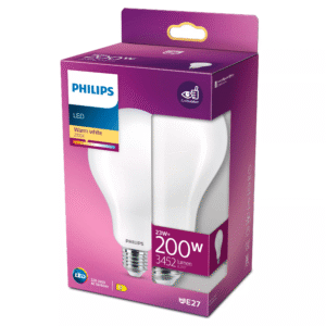Bombilla Estándar LED 200W Equivalente A95 E27 2700K Luz Cálida Mate No Regulable – Philips - Imagen 2