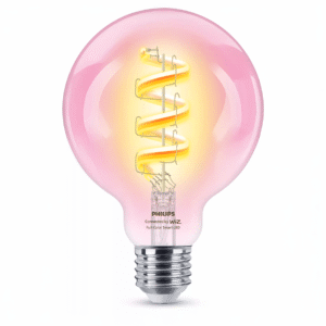 Bombilla Globo G95 Philips WiZ RGB 2200K–6500K 6,3W E27 Clara - Imagen 1