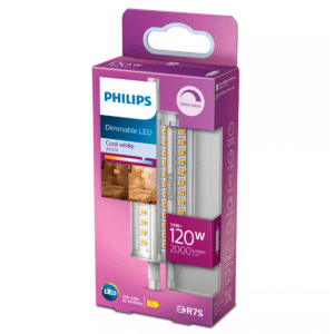 Bombilla Lineal LED R7S 120W 118mm 4000K Luz Fría Regulable – Philips - Imagen 2