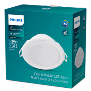 Foco Empotrable Meson 080 LED 5,5W 3000K Blanco – Philips - Imagen 3