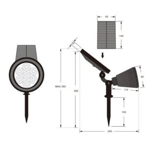 Foco solar LED FESTIVAL RGB 1W 35lm IP44 con pincho - TRIO Lighting - Imagen 3