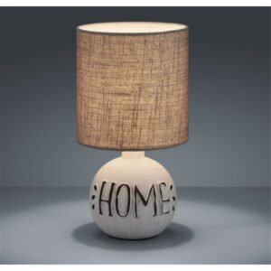 Lámpara de mesa ESNA rústica base cerámica E14 IP20 - TRIO Lighting - Imagen 2