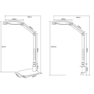 Lámpara de mesa LED SERVO 13.5W 1400lm regulable blanco - TRIO Lighting - Imagen 6