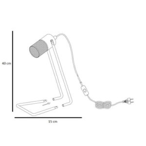 Lámpara de sobremesa TOSH vintage madera - TRIO Lighting - Imagen 2